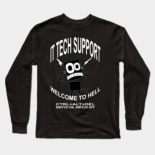 IT TECH SUPPORT CTRL+ALT+DEL Long Sleeve T-Shirt by ied